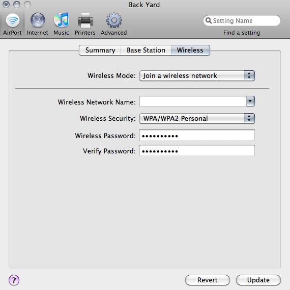 Figure 4. Enter the wireless network to be joined