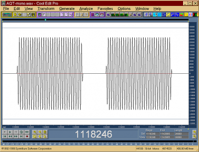 Figure 6. Sinusoidal tone bursts