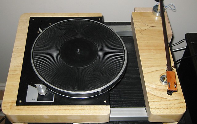 Top view of replinthed turntable