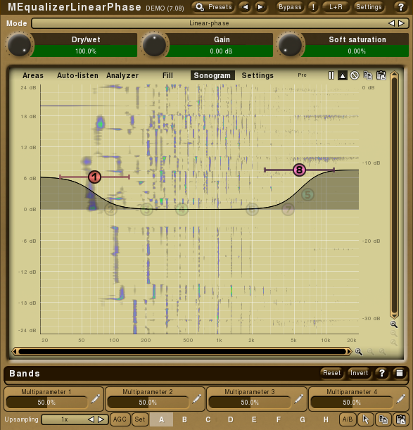 Two shelves make a loudness control