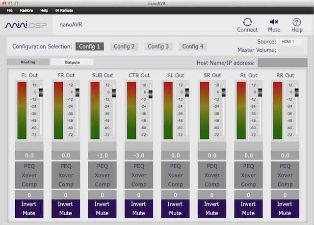 nanoAVR user interface