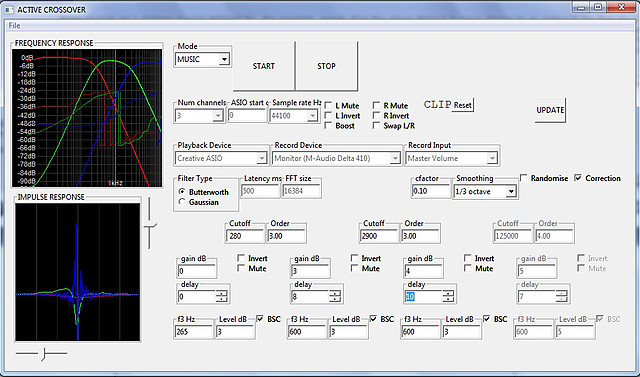 Rational System: active crossover screenshot
