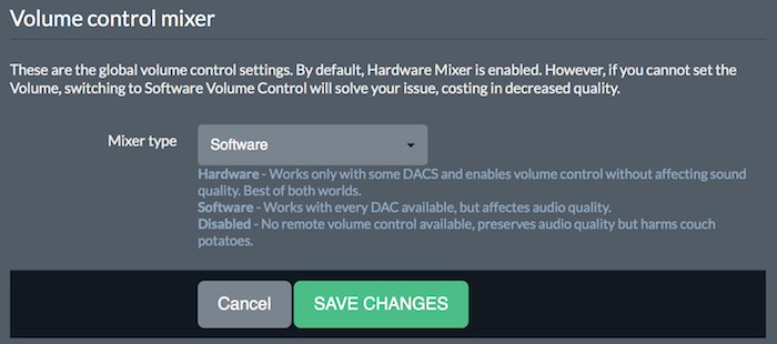 T17. Software volume control