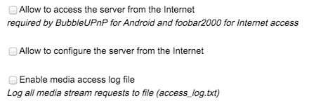 BubbleUPnP Server Network and Security