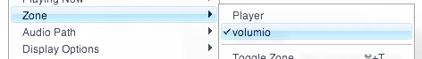 JRiver volumio zone